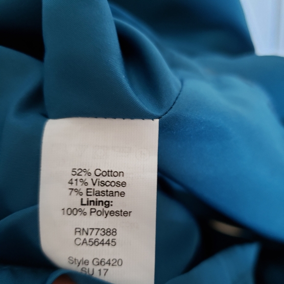 J.Crew Factory Blue Origami Sheath Dress - Picture 10 of 10